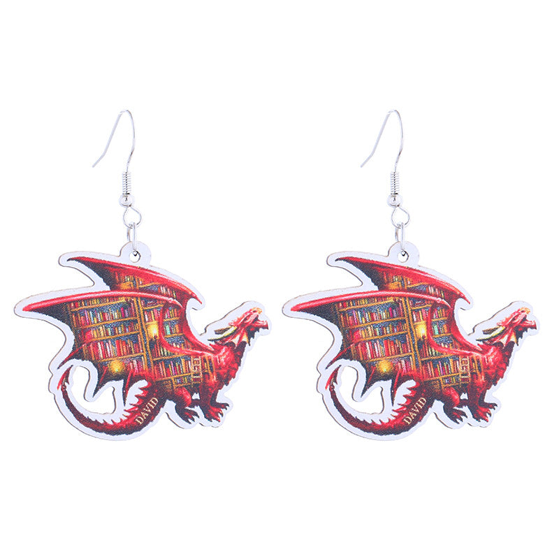 Wholesale College Style Earrings School Graduation Season Creative Earrings