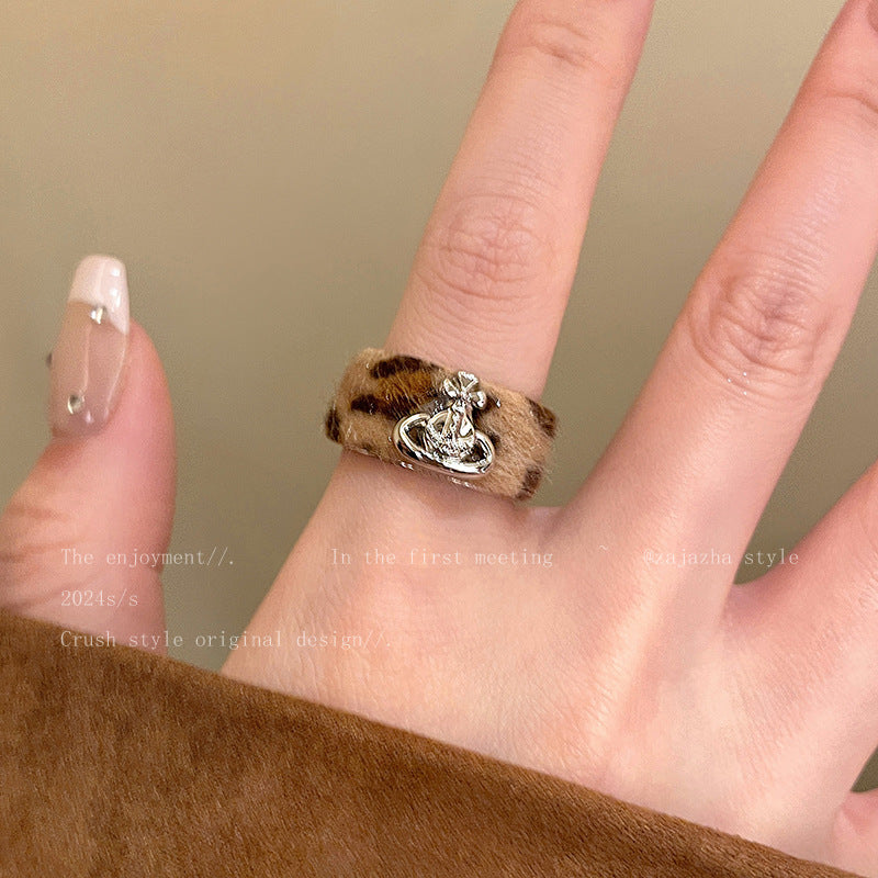 Wholesale Leopard Planet Zircon Adjustable Ring
