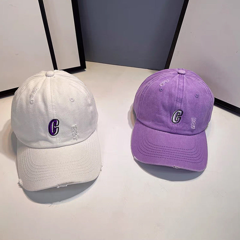 Wholesale Letter Baseball Cap Washed Dopamine Cap Hat ACC-HT-RunXie003