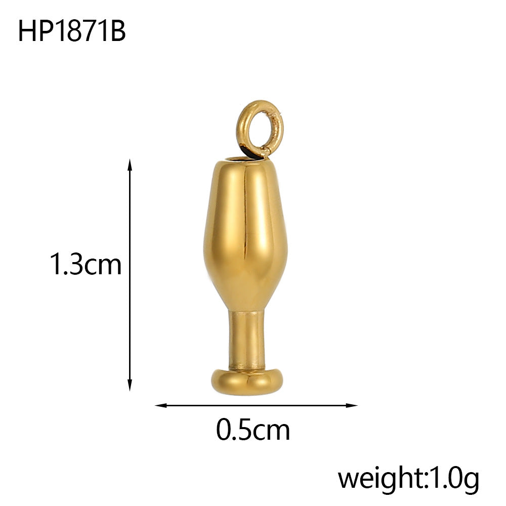 Wholesale Stainless steel three-dimensional pendant