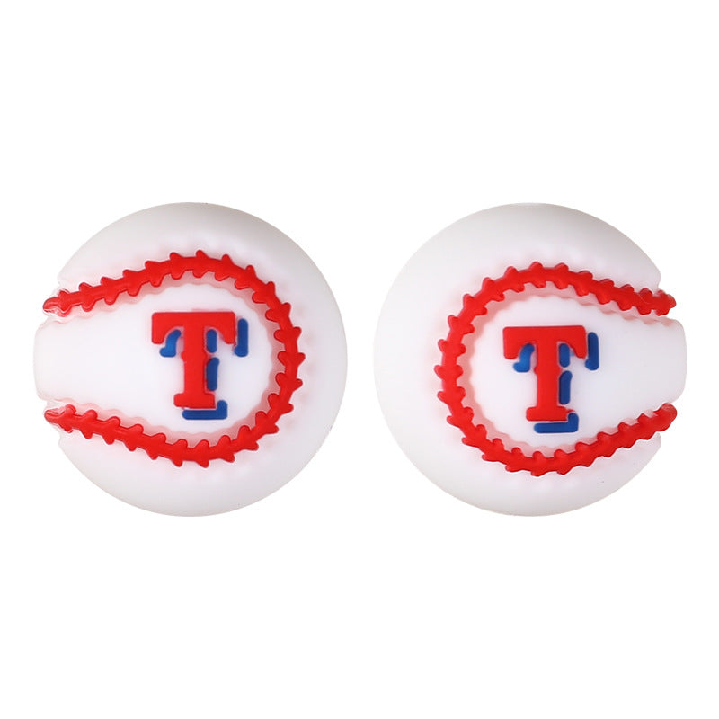 Wholesale 20pcs Baseball Football Focal Beads DIY Bead Accessories ACC-BDS-RongFa056