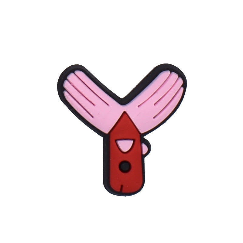 Wholesale Random 100pcs Animal Alphabet Series Shoes Accessories Shoes Charms