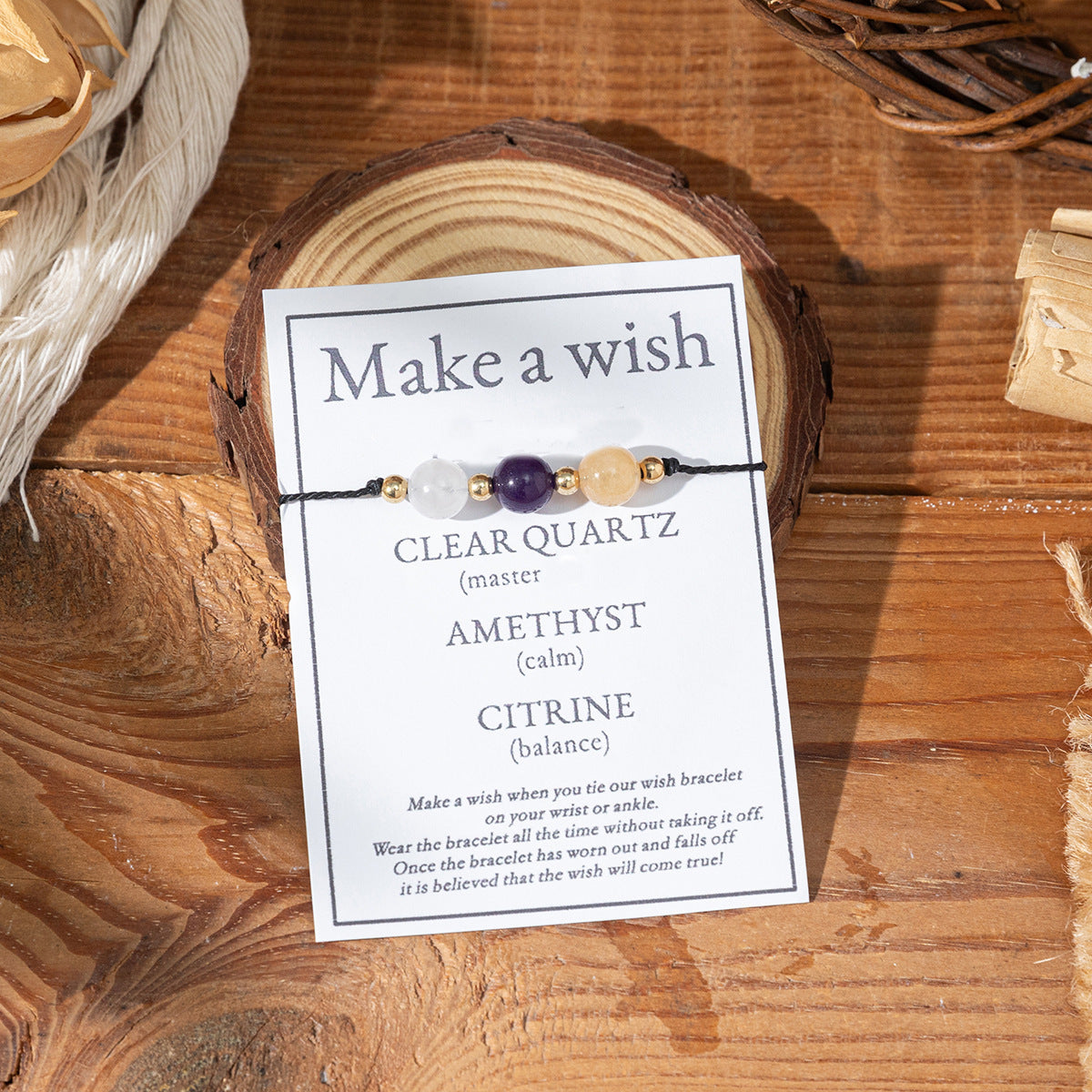 Bracciale di benedizione in pietra naturale all'ingrosso