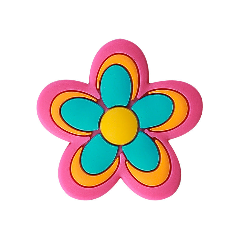 Wholesale 20pcs Colorful Flower Silicone Focal Beads DIY Beading Accessories ACC-BDS-RongFa010
