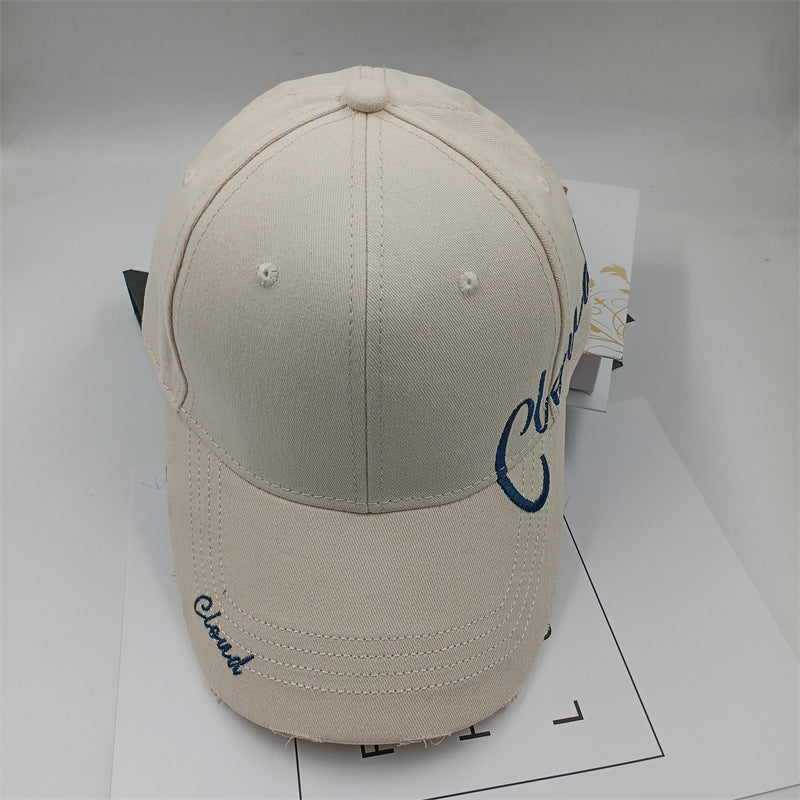 Wholesale Hard Top Embroidered Letter Hole Peaked Baseball Cap ACC-HT-Daod007