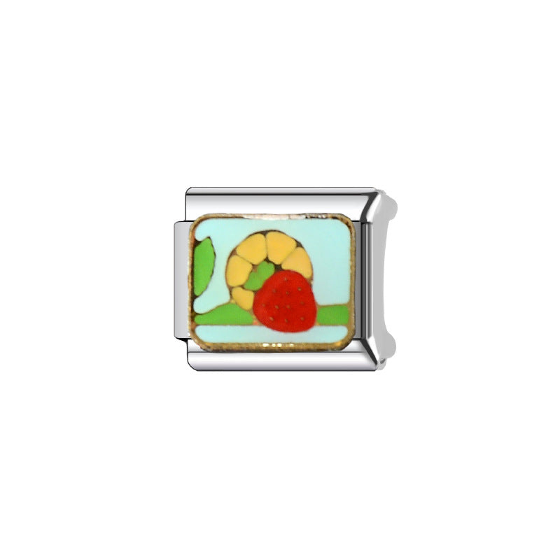 Wholesale Italian Charm Bracelet 9mm DIY Splicing Cute Creative Stainless Steel Composable Bracelet