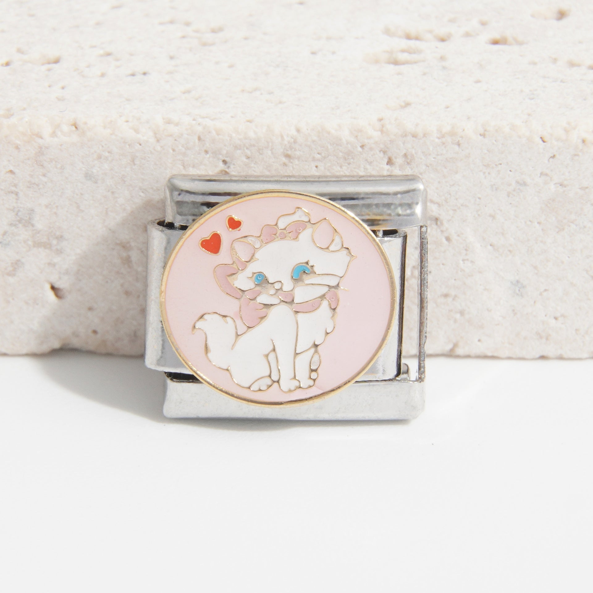 Wholesale 10pcs Italian Charm Bracelet 9mm DIY Splicing Cartoon Cute Stainless Steel Composable Bracelet