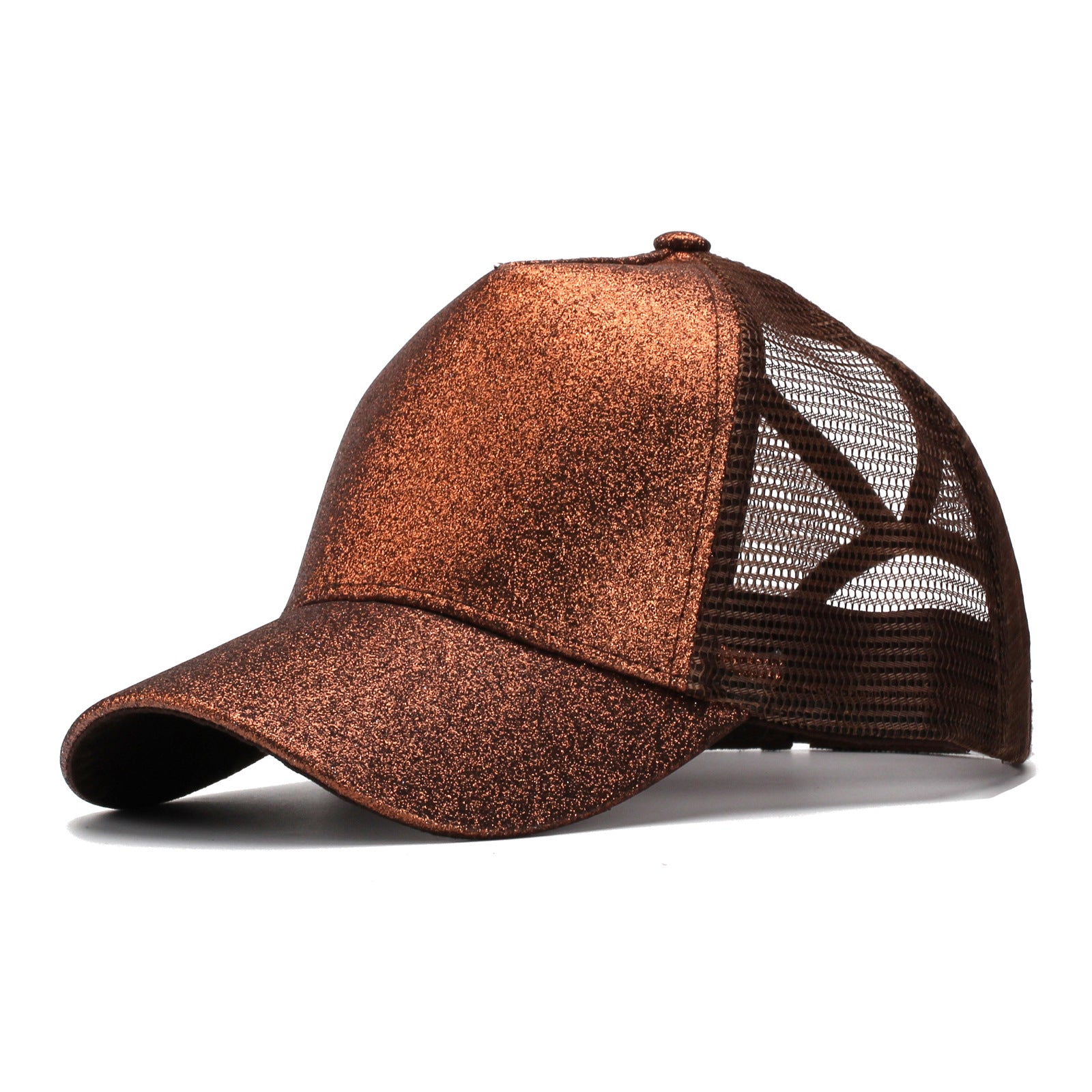 Wholesale Ponytail Cap Glitter Baseball Net Cap Peaked Cap ACC-HT-JingHong003