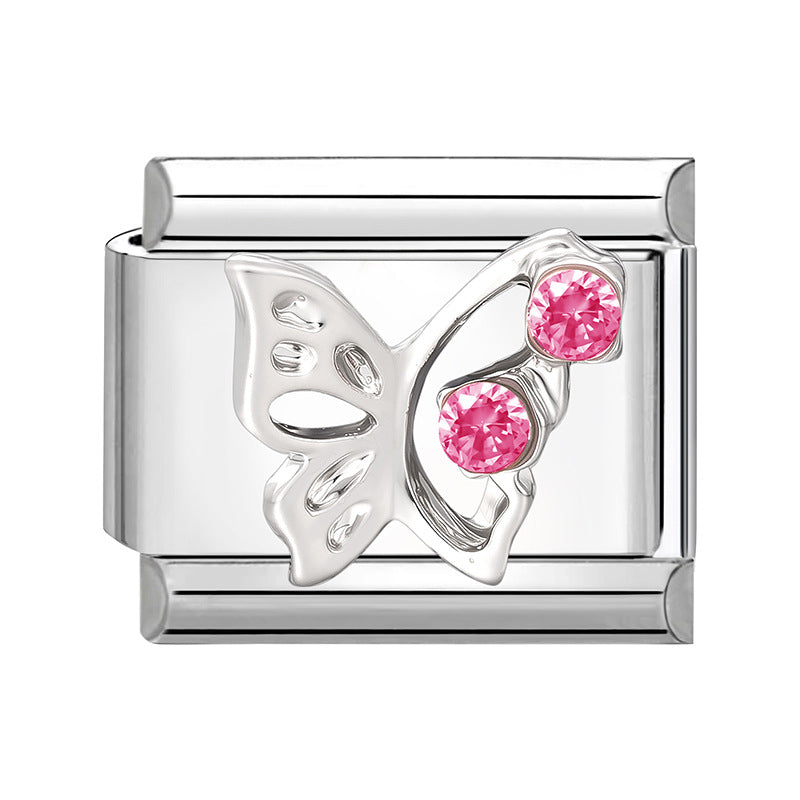 Wholesale Italian Charm Bracelet 9mm DIY Splicing Cute Creative Stainless Steel Composable Bracelet