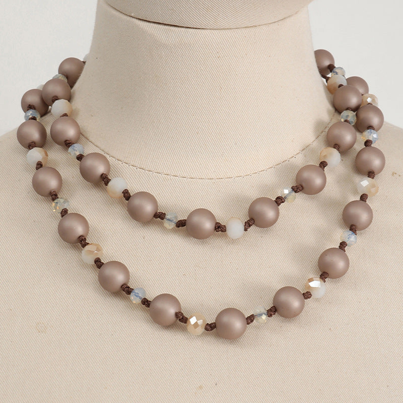 Wholesale Beads Long Necklace Sweater Chain ACC-NE-Yuchen002