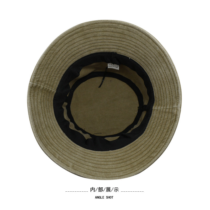 Wholesale Vintage Washed Fisherman Hat  All-match  Denim Basin Hat