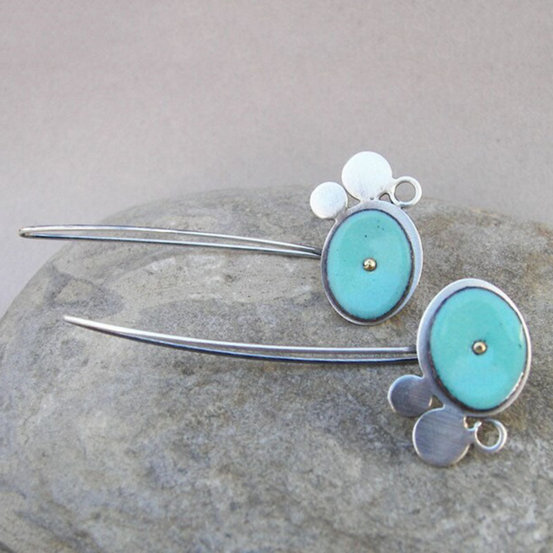 Wholesale  Blue Butterfly Distinctive Earrings Creative Asymmetric Insect Wings Earrings