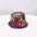 Wholesale Double-sided tie-dyed fisherman hat  3D color printing  hat