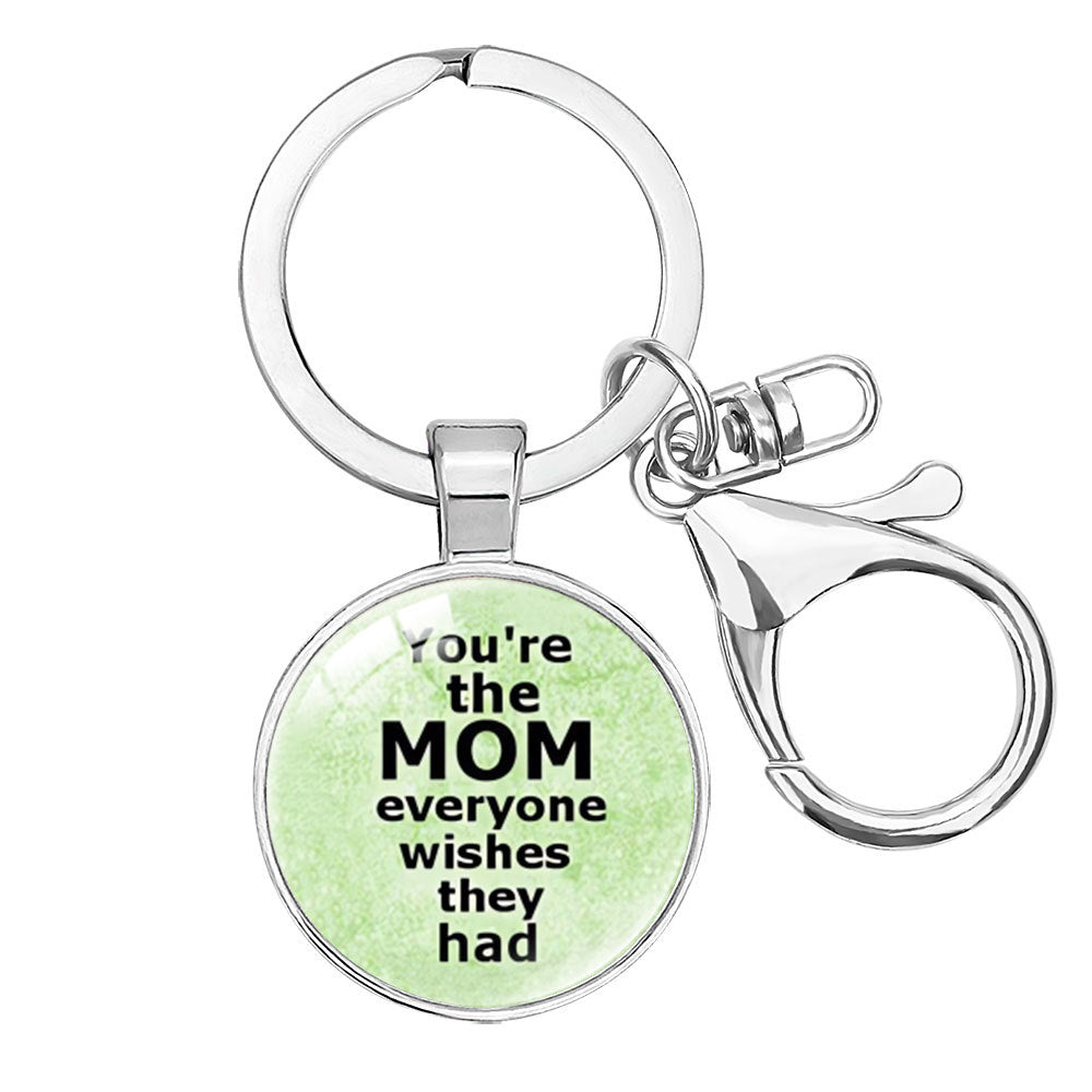 Wholesale  Crystal Alloy Keychain Pendant Mom Mother's Day Hanging Accessories