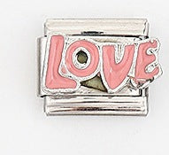 Wholesale Stainless Steel Italian Charm Bracelet Love Letter DIY Elastic Band Unisex Everyday Jewelry Accessory