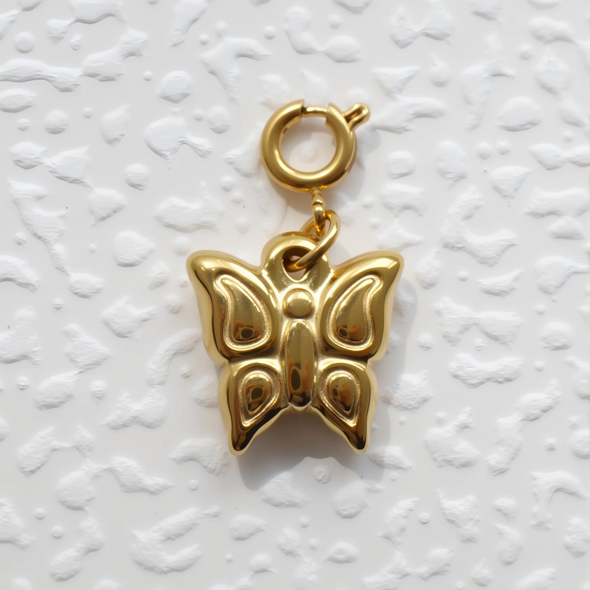 Wholesale 5pcs/ pack Love Star Butterfly Versatile Stainless Steel Electroplated 18K Gold Pendant Pendant DIY Necklace Bracelet Jewelry Accessories