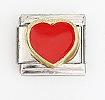 Wholesale 5pcs Italian Charm Bracelet 9mm DIY Splicing Heart Series Stainless Steel Composable Bracelet