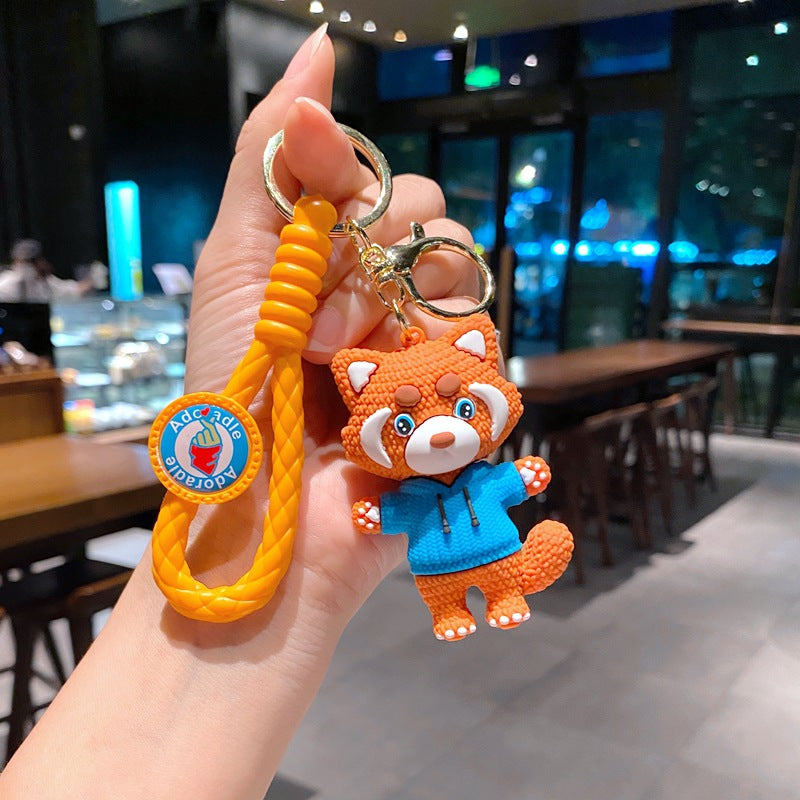 Wholesale Cartoon Bear PVC Soft Keychain Creative Keychain ACCVIP-KC-XinShu012