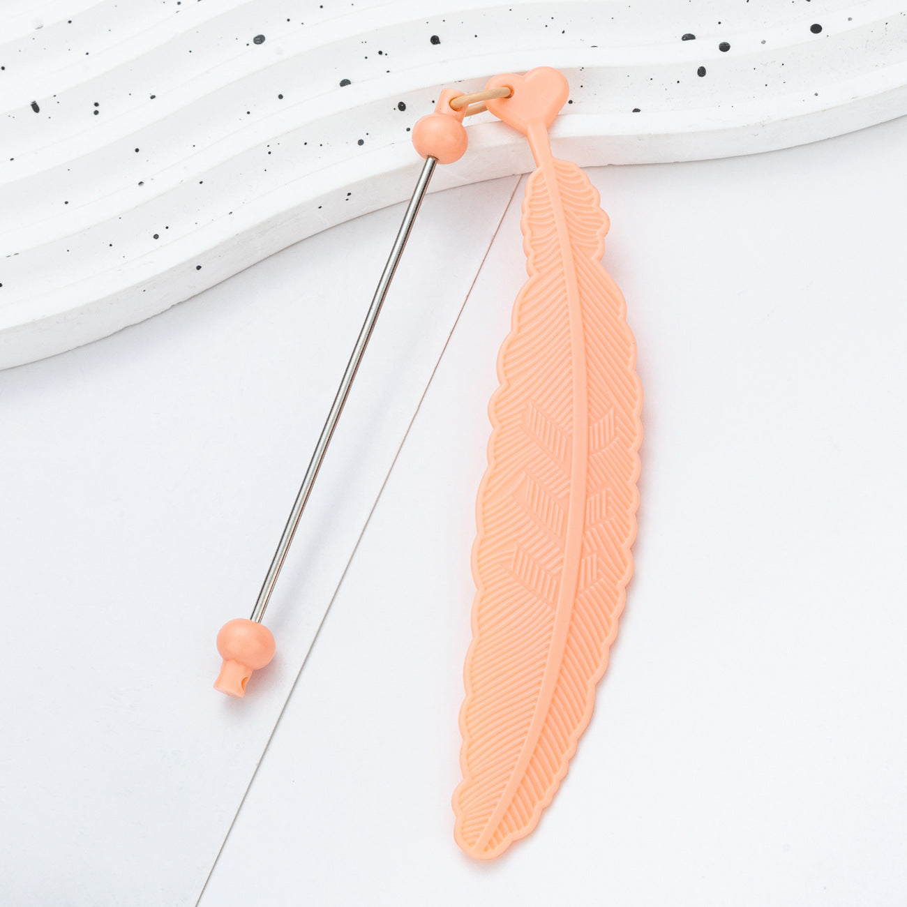 Wholesale DIY Beadable Feather Bookmark