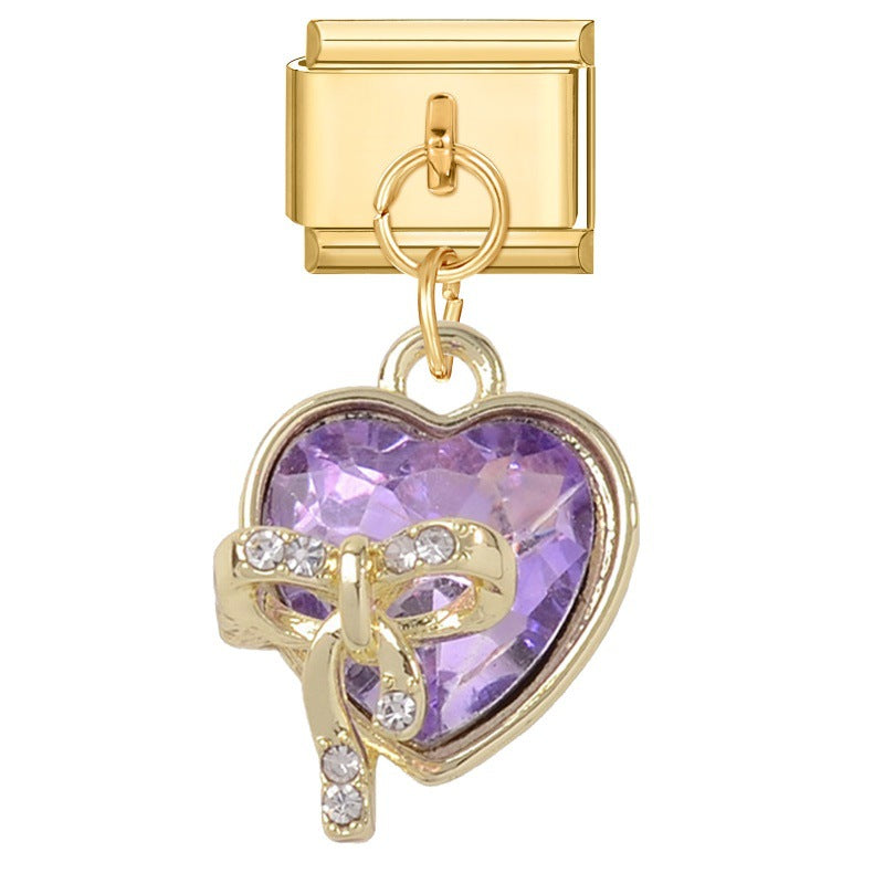 Wholesale Italian Charm Bracelet 9mm DIY Love Series  Creative Stainless Steel Composable Bracelet