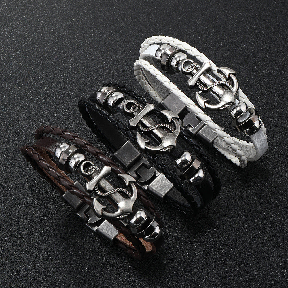 Wholesale Vintage Leather Bracelet Buckle Bracelet ACC-BT-Saih009
