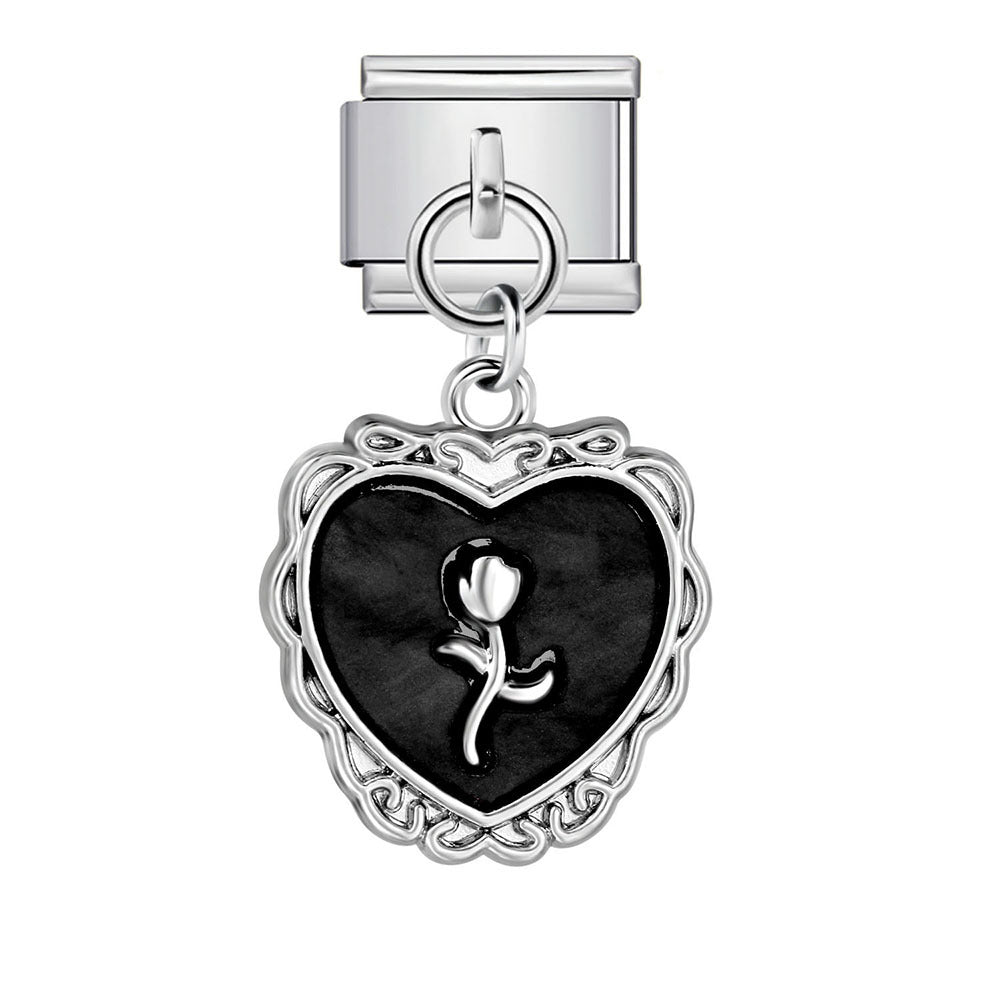 Wholesale   Italian Charm Bracelet 9mm DIY Single Hook Creative Stainless Steel Composable Bracelet