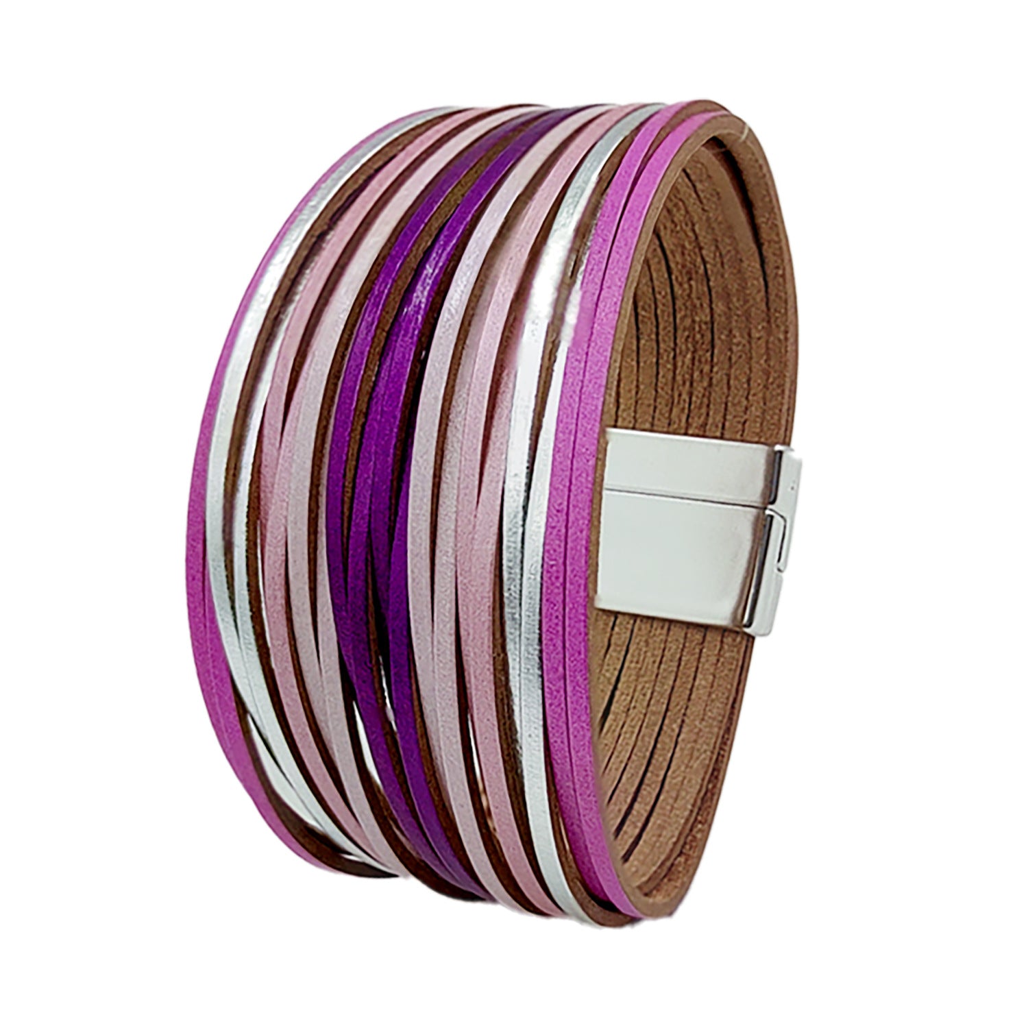 Wholesale Gradient Leather Cord Mixed Color Leather Bracelet ACC-BT-Shangy005