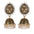 Wholesale gold plated alloy tassel bell ethnic style earrings