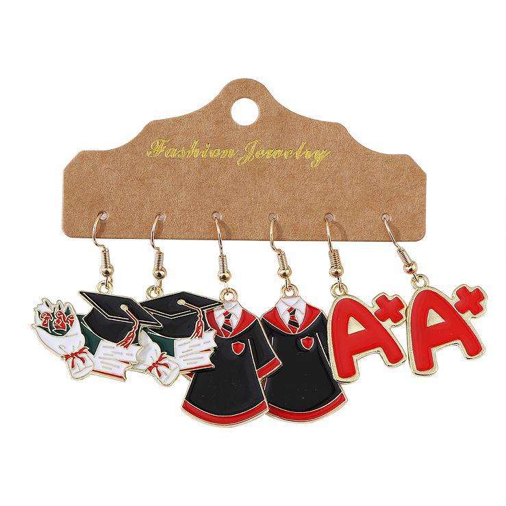 Wholesale Alloy Easter Egg Dangle Earrings Set