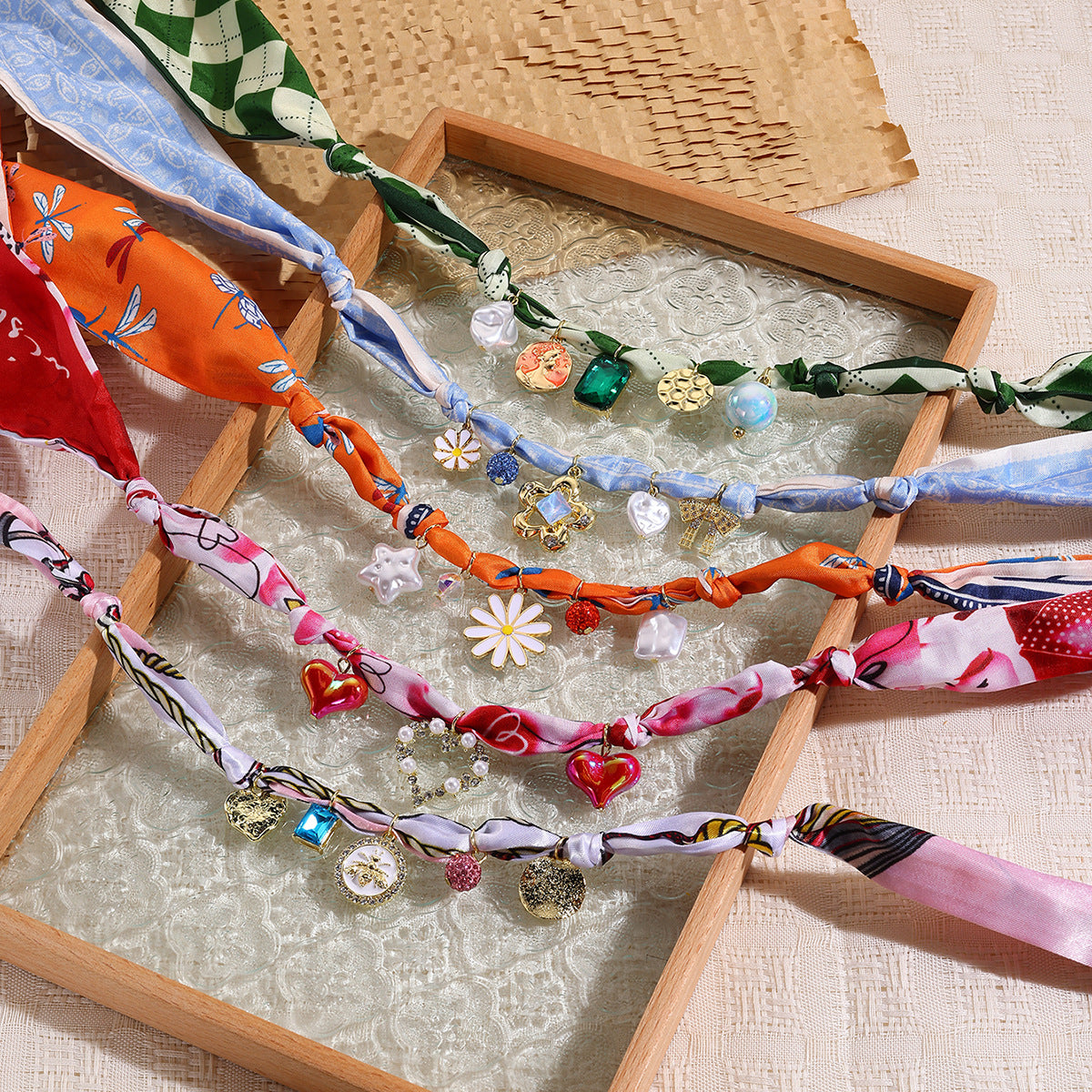 Wholesale Summer f Necklace with Pearl and Flower Pendants Fashion Accessory Gift