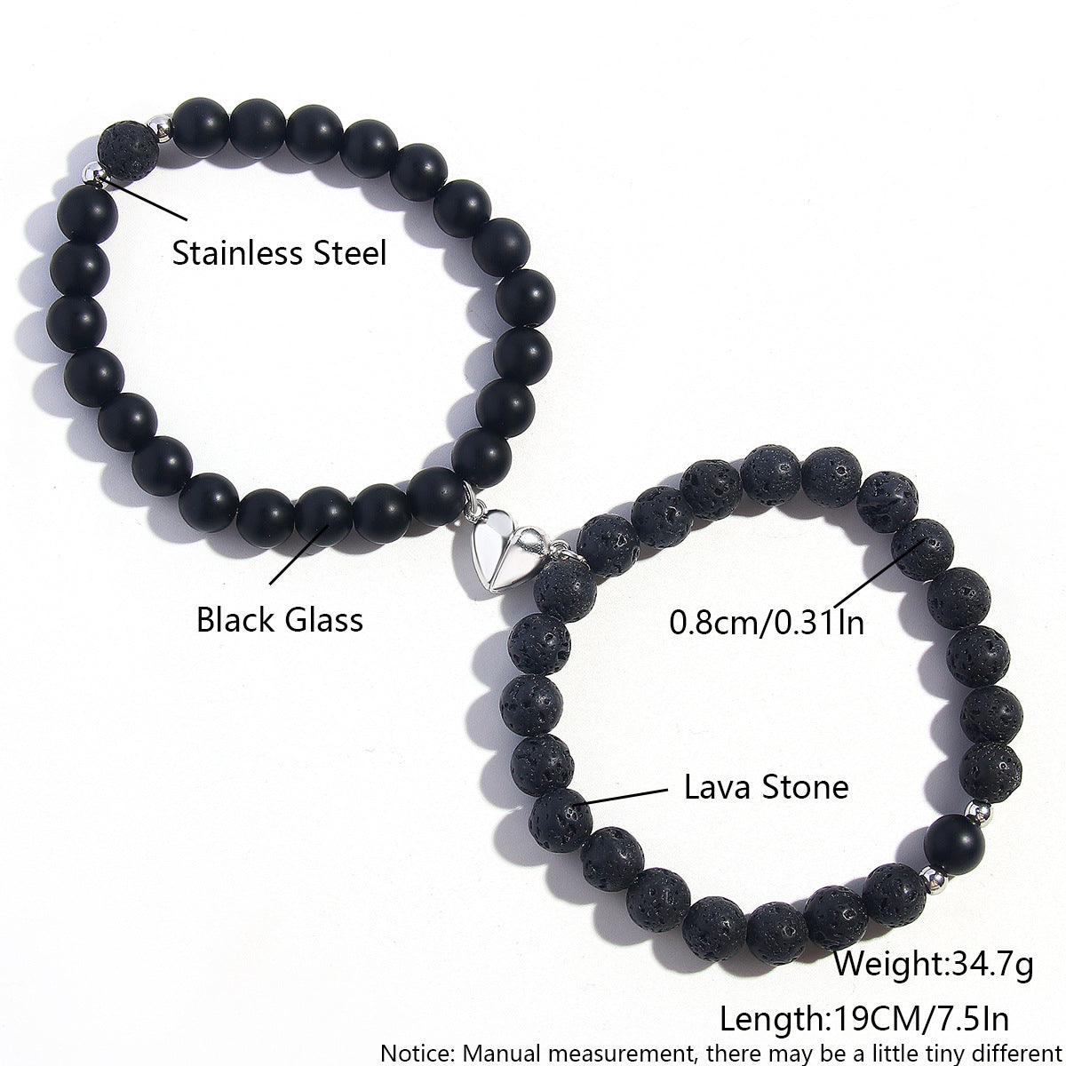 Wholesale Love Magnet Attraction Agate Natural Stone Bracelet ACC-BT-HongMing007