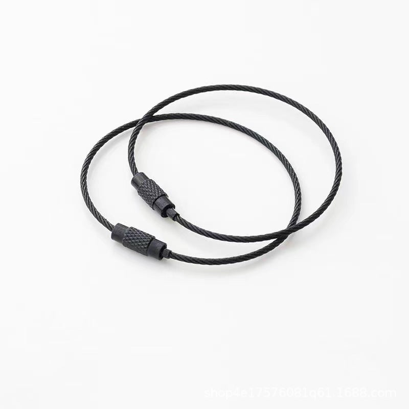 Wholesale 10pcs Color Paint Wire Ring DIY Keychain Accessories Bulk Keychains ACC-KC-HeYuan001