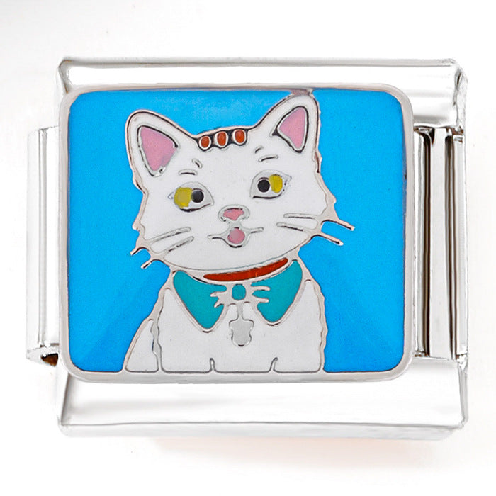 Wholesale Italian Charm Bracelet 9mm DIY Splicing Mountaineering Team Sunflower Stainless Steel Composable Bracelet