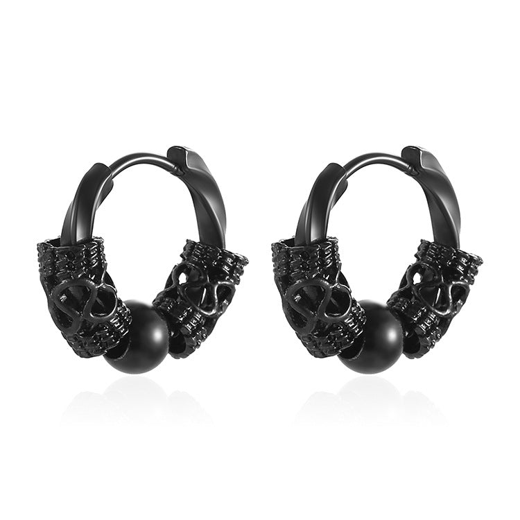 Wholesale Stainless steel Dragon pattern totem earrings