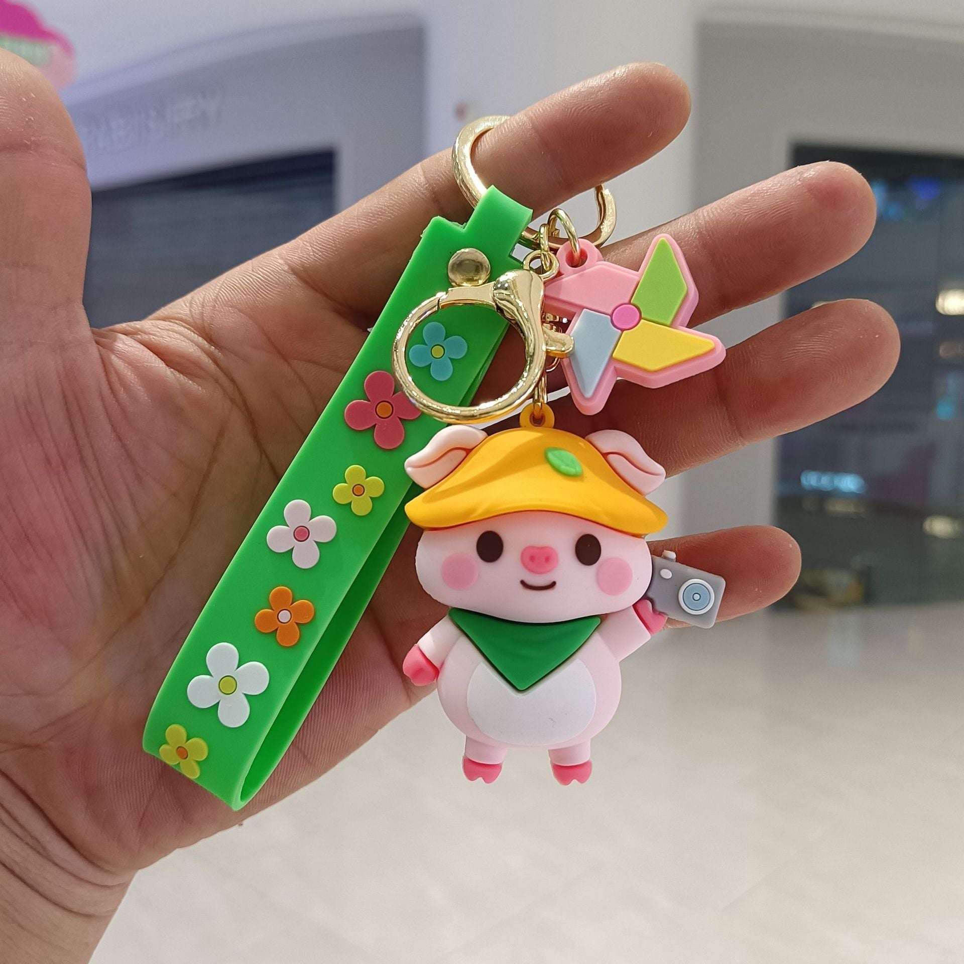 Wholesale Cartoon Cute Farm Pig Keychains ACC-KC-KuangKe002