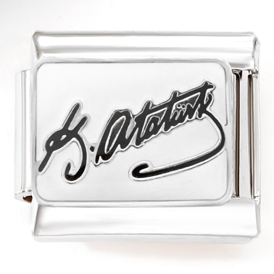 Wholesale Italian Charm Bracelet 9mm DIY Splicing Cute Cartoon Series Stainless Steel Composable Bracelet