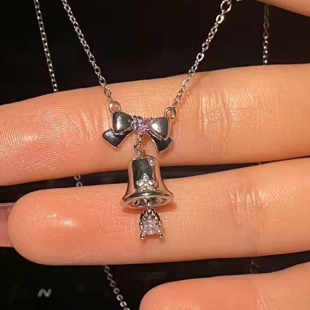 Wholesale Alloy Christmas Bell Necklace