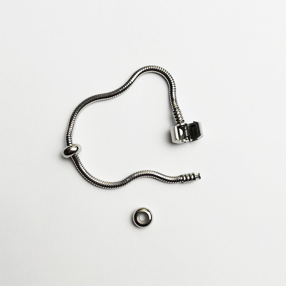 Wholesale Stainless steel waterproof snake bone bracelet