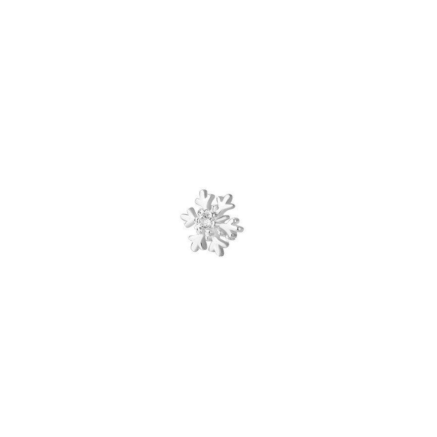 Wholesale S925 Silver Christmas Snowflake Necklace