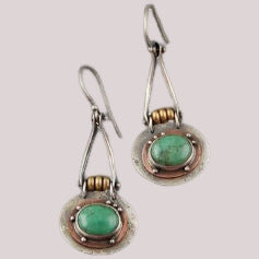 Wholesale Turquoise Double Color Earrings