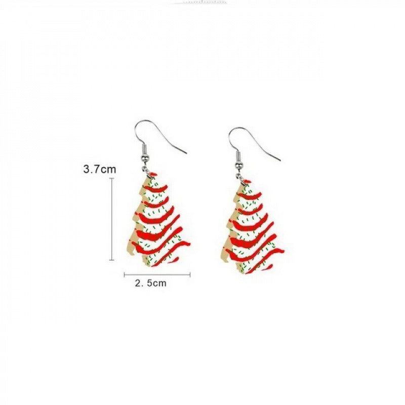 Wholesale Christmas  Acrylic Flat  Earrings