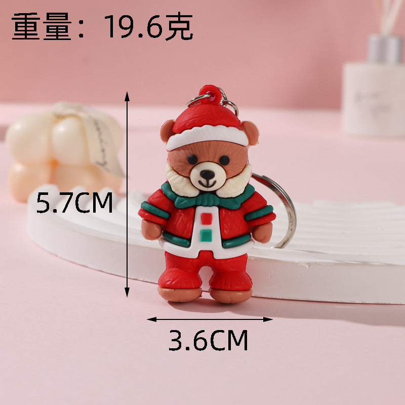 Wholesale Cute Christmas bear keychain