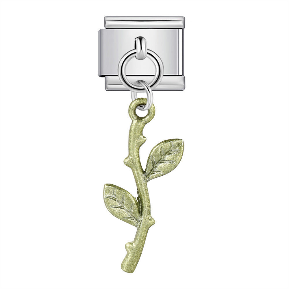 Wholesale 5pcs  Italian Charm Bracelet 9mm DIY  cute hookCreative Stainless Steel Composable Bracelet