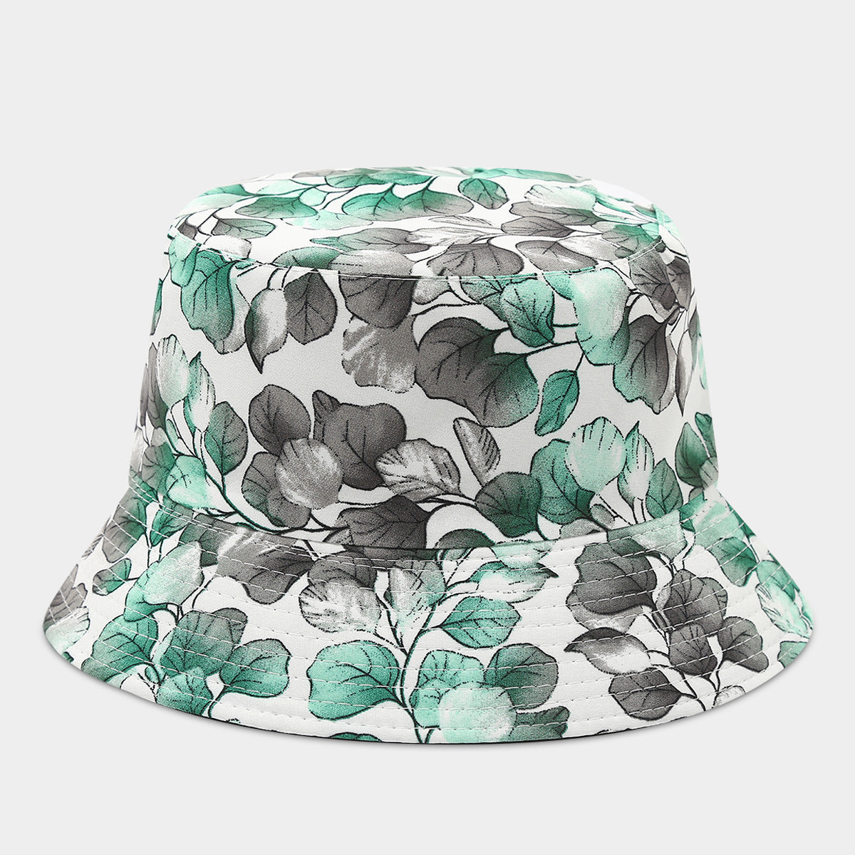 Wholesale Double-Sided Fisherman Hat  Flower Pattern Basin Hat