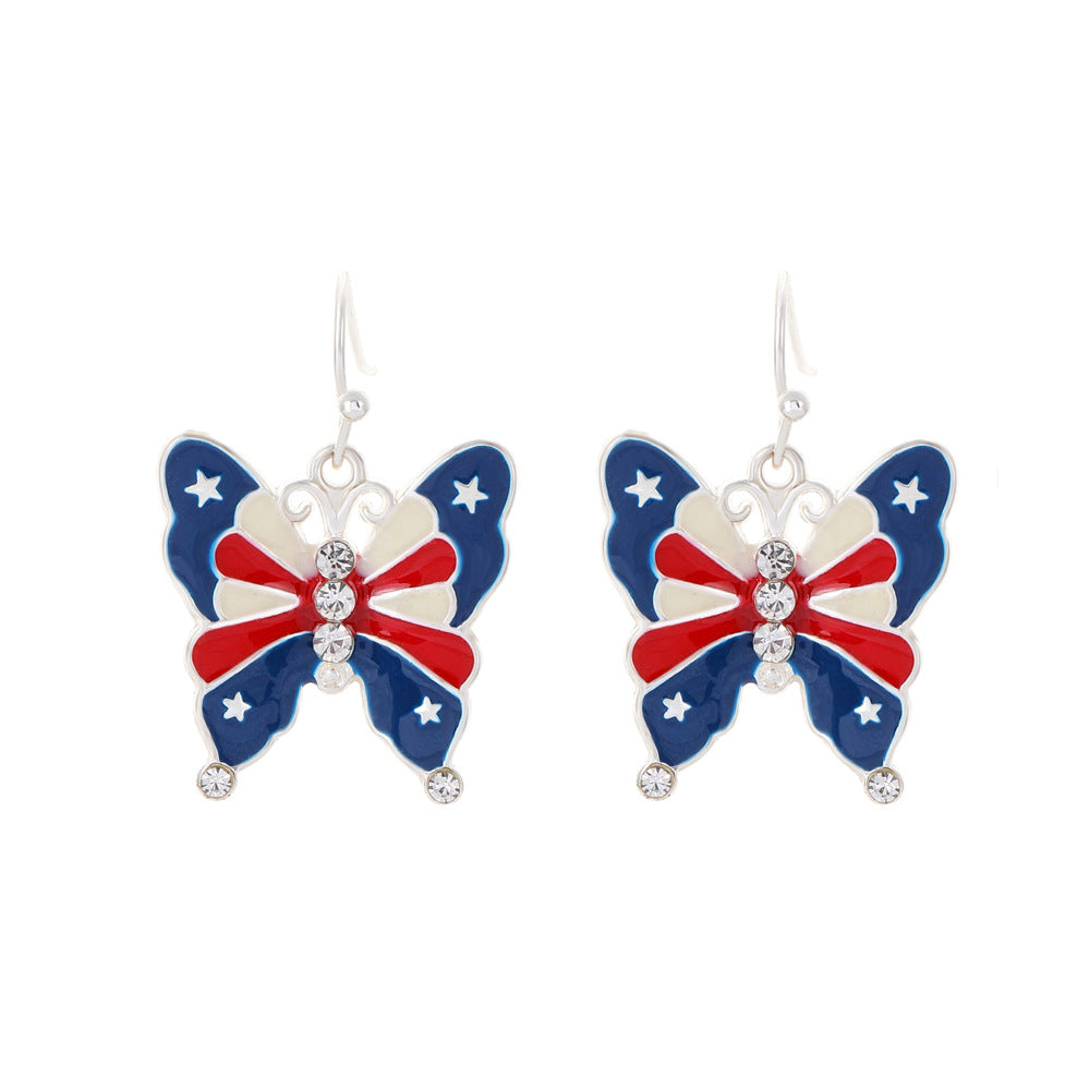 Wholesale American Independence Day Series Earrings