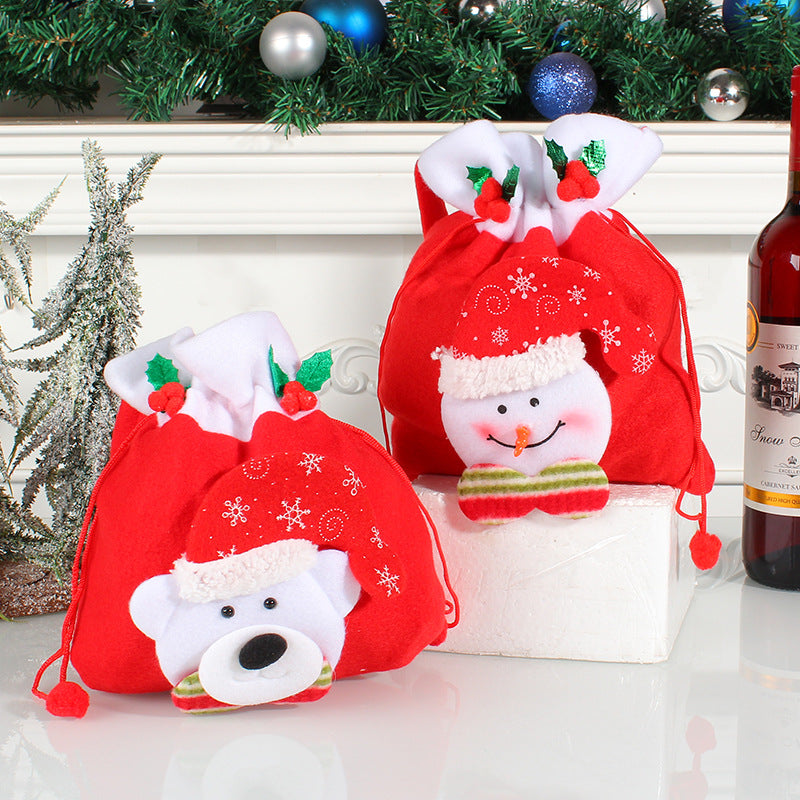 Wholesale Christmas Gift Bag Cute Candy Bag Christmas Decorations