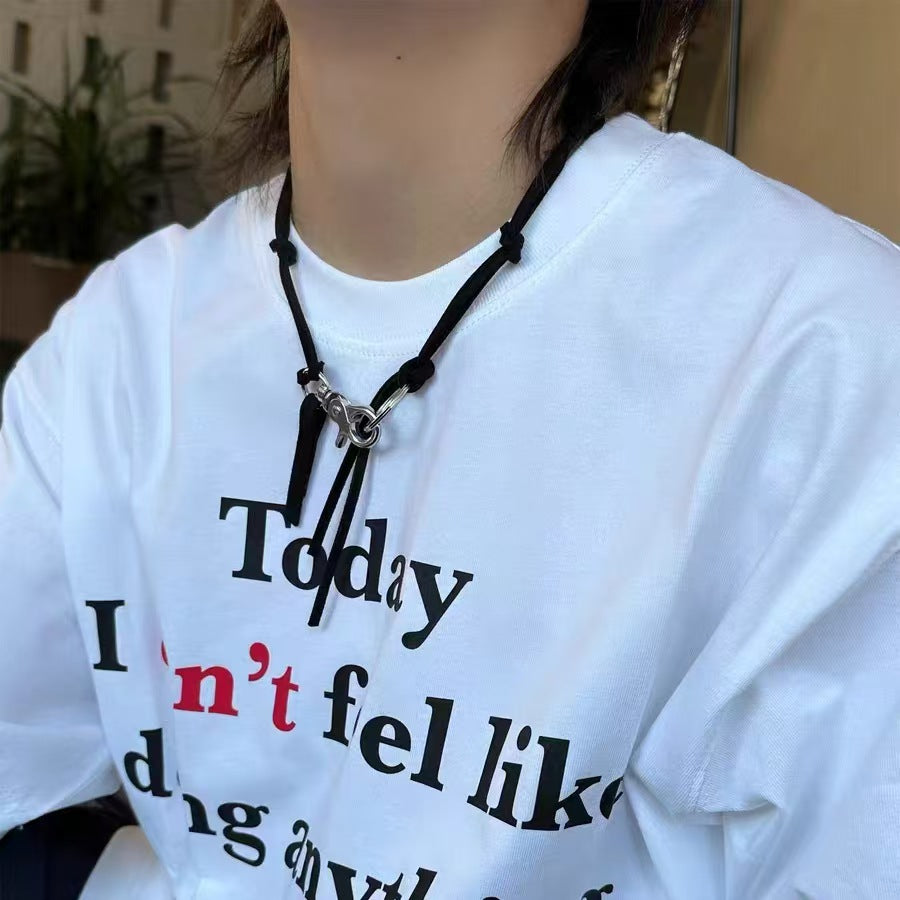 Wholesale Punk Heavy Industrial Cross Long Necklace