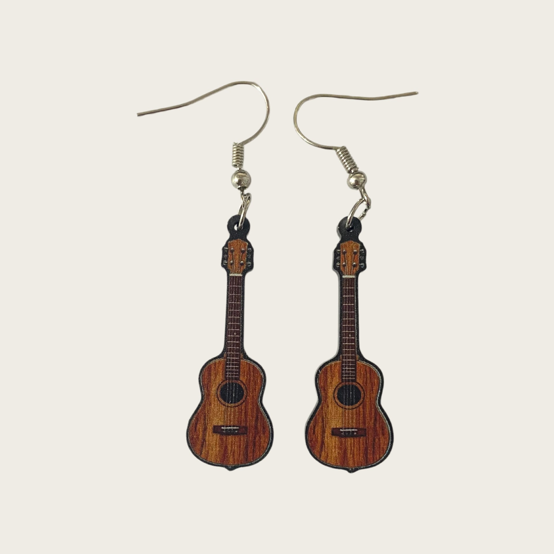 Wholesale Punk Retro Fun Acrylic Electric Guitar Earrings
