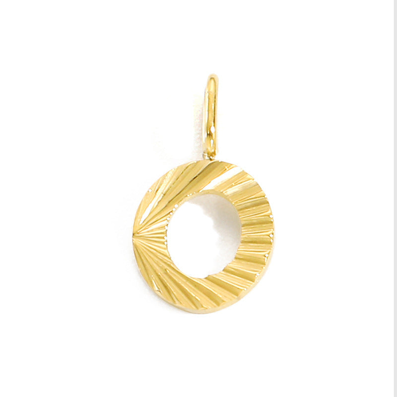 Wholesale 26 English letters stainless steel pendant