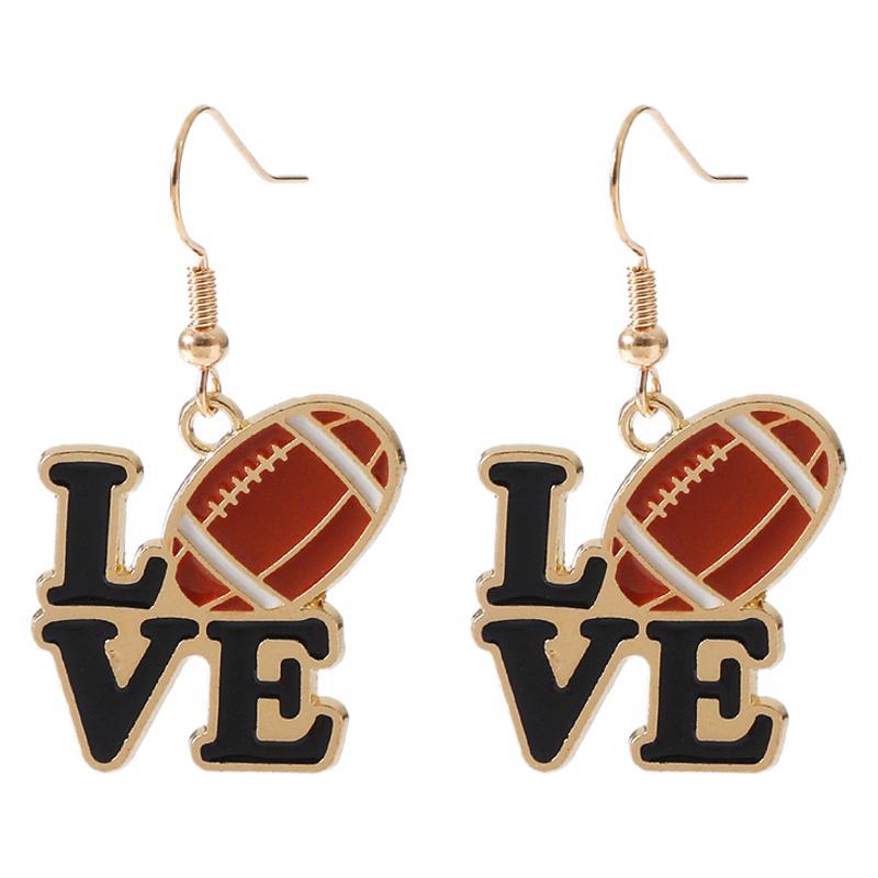 Wholesale Super Bowl Football Baseball Tennis Alloy Earrings